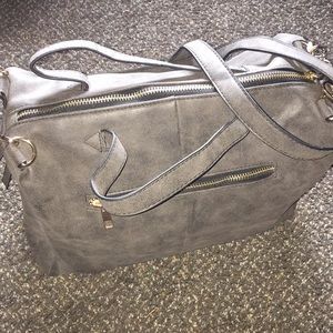 Bolish Gray Leather purse.